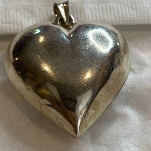 Sterling silver heart pendant